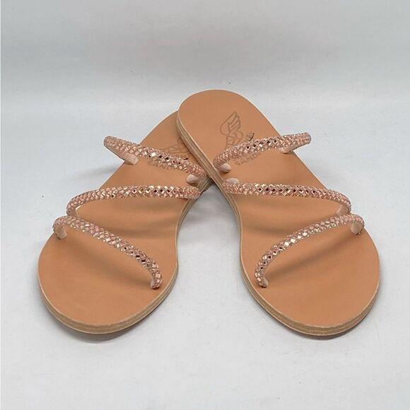 Ancient Greek Sandals Crystal Embellished Strappy Sandals size 37 - Picture 7 of 13